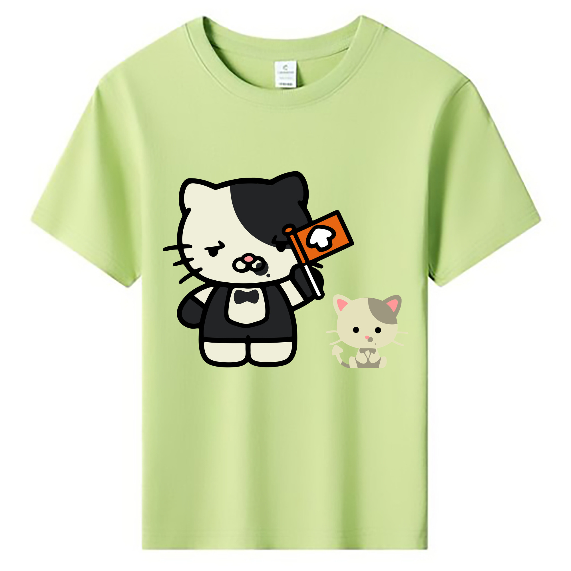（画像用） Hello Kitty ハローキティ 綿100％キッズTシャツ（フロントプリント）